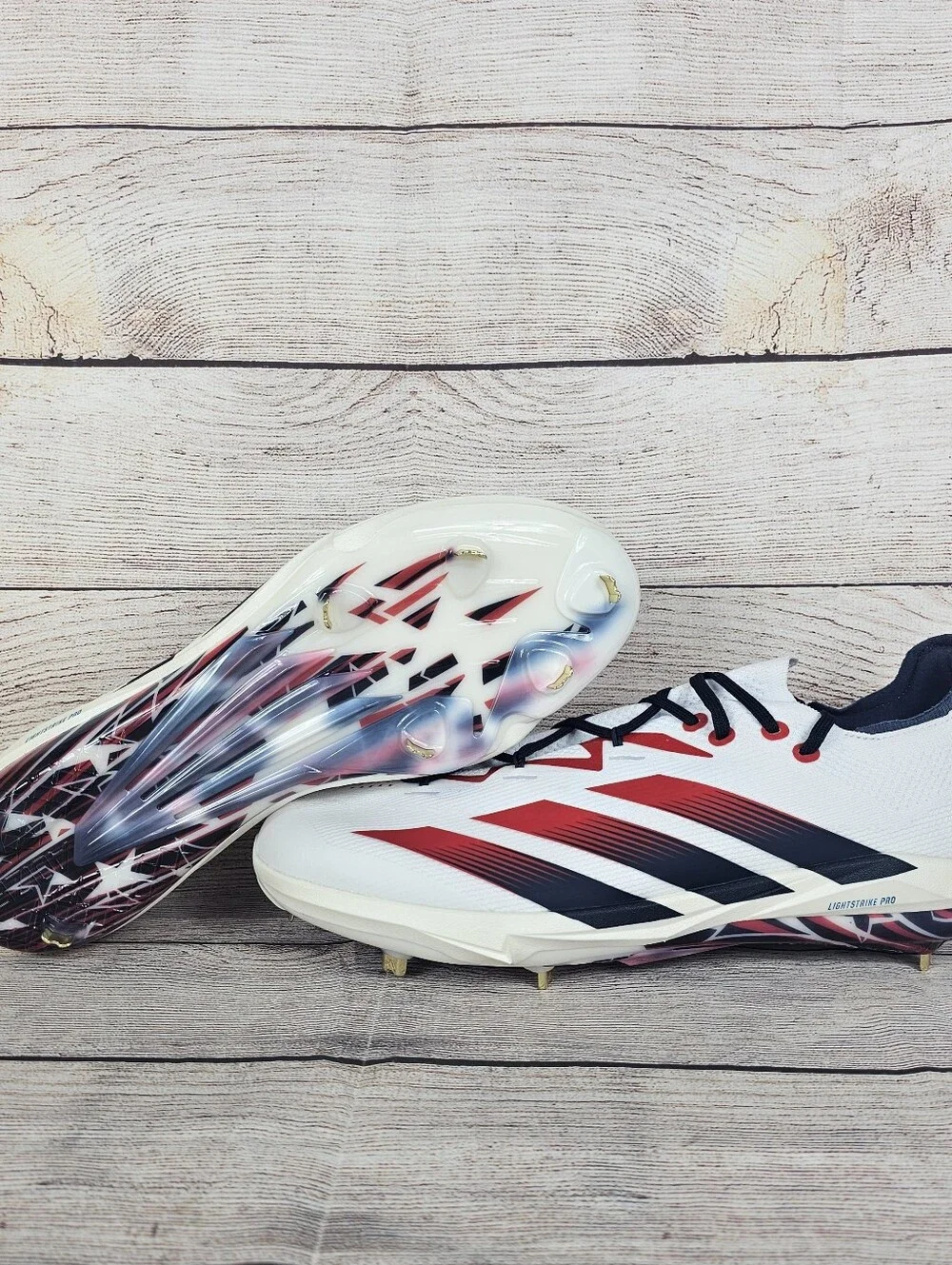 Adidas Adizero Electric+ 2.0 USA Mens Size 15 Metal Baseball Cleats KK1071 NWOB